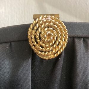 H L Satin Evening Handbag